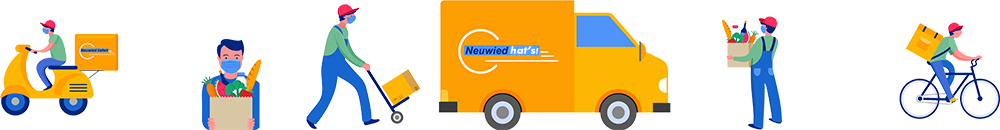 Bild mit verschiedenen Lieferfahrzeugen