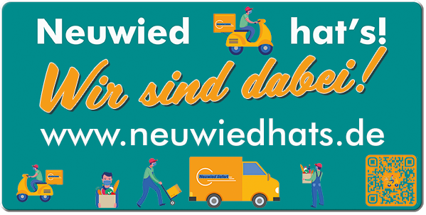 Werbekachel, Wir sind dabei!